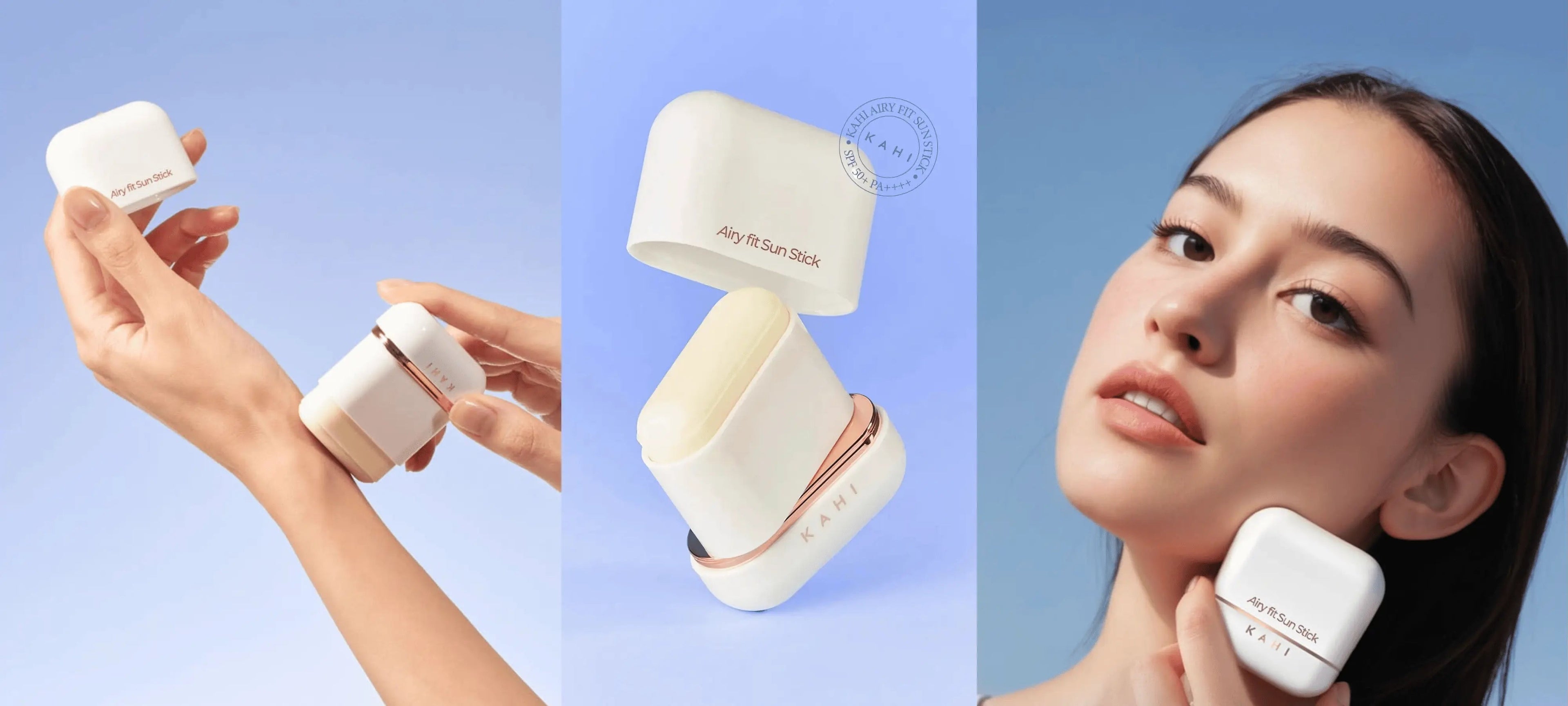 KAHI Airy Fit Sun Stick: The Ultimate On-the-Go Sun Protection for a Matte, Shine-Free Finish