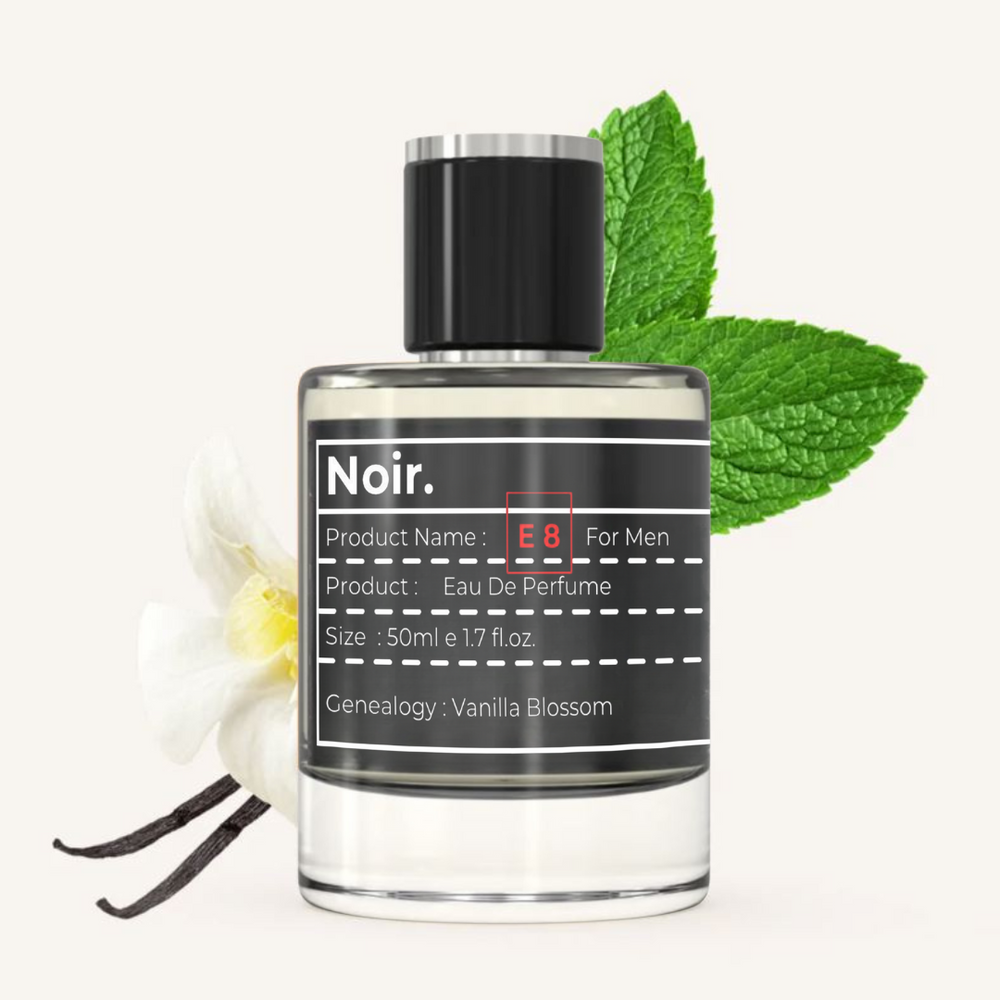 E8 Men's EDP Perfume-Amber-Vanilla