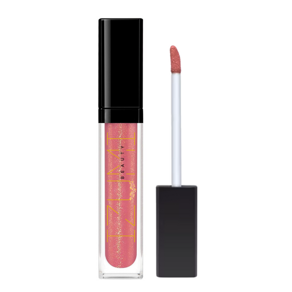 QuickGlow | Achieve Perfect Lips Anywhere - LED Light & Mirror Lip Gloss | Perfect for Travelers, Busy Women, Date Night, Students, Makeup Lovers (Gold Digger)