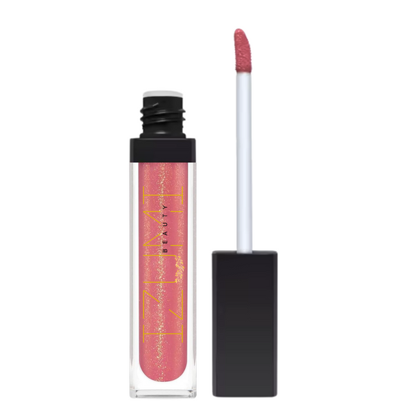 QuickGlow | Achieve Perfect Lips Anywhere - LED Light & Mirror Lip Gloss | Perfect for Travelers, Busy Women, Date Night, Students, Makeup Lovers (Gold Digger)