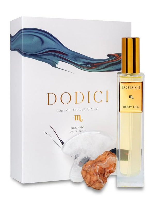 Scorpio – Body Oil, Gua Sha and Personalized Crystal Set