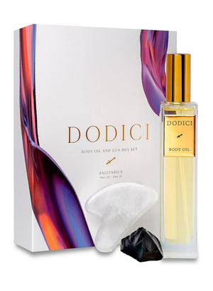Sagittarius – Body Oil, Gua Sha and Personalized Crystal Set