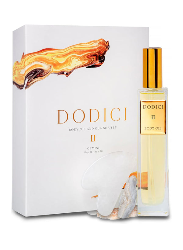 Gemini – Body Oil, Gua Sha and Personalized Crystal Set