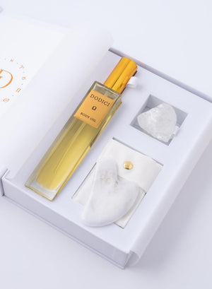 Libra – Body Oil, Gua Sha and Personalized Crystal Set