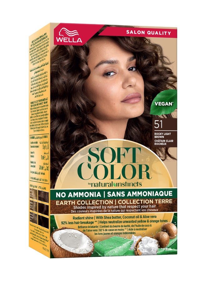 Soft Color Natural Instincts Kit Earth Collection 51 Rocky Light Brown 90ml