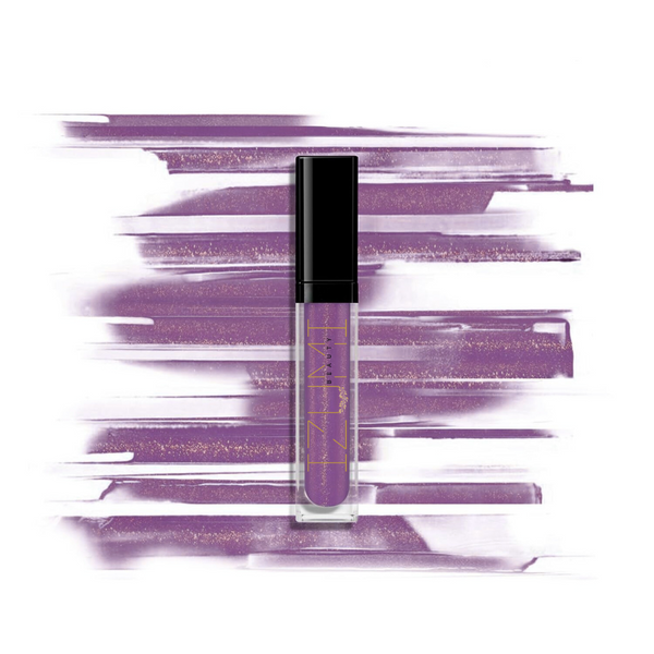 QuickGlow | Achieve Perfect Lips Anywhere - LED Light & Mirror Lip Gloss | Perfect for Travelers, Busy Women, Date Night, Students, Makeup Lovers (Purple Glitz)