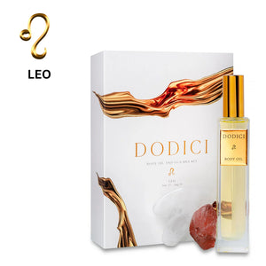 Leo – Body Oil, Gua Sha and Personalized Crystal Set
