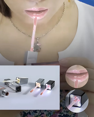 QuickGlow | Achieve Perfect Lips Anywhere - LED Light & Mirror Lip Gloss | Perfect for Travelers, Busy Women, Date Night, Students, Makeup Lovers (Skintight)