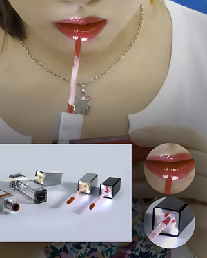 QuickGlow | Achieve Perfect Lips Anywhere - LED Light & Mirror Lip Gloss | Perfect for Travelers, Busy Women, Date Night, Students, Makeup Lovers (Kiya)