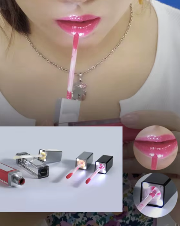 QuickGlow | Achieve Perfect Lips Anywhere - LED Light & Mirror Lip Gloss | Perfect for Travelers, Busy Women, Date Night, Students, Makeup Lovers (Fairy)