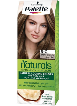 Palette Permanent Natural Colours Cream 6-0, Dark Blonde, 100 ml