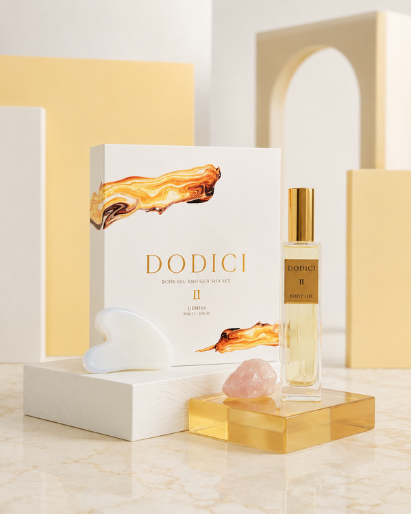 Gemini – Body Oil, Gua Sha and Personalized Crystal Set