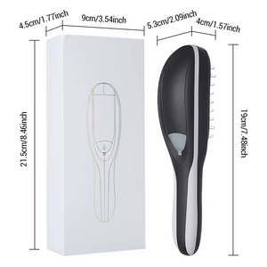 Izumi Beauty Electric Scalp Massager Comb with Liquid Dispenser - Vibrating Head Massager for Hair Growth, Scalp Stimulation & Detangling, Rechargeable