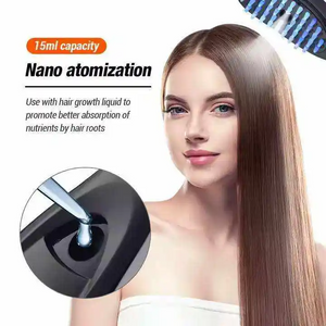 Izumi Beauty Electric Scalp Massager Comb with Liquid Dispenser - Vibrating Head Massager for Hair Growth, Scalp Stimulation & Detangling, Rechargeable