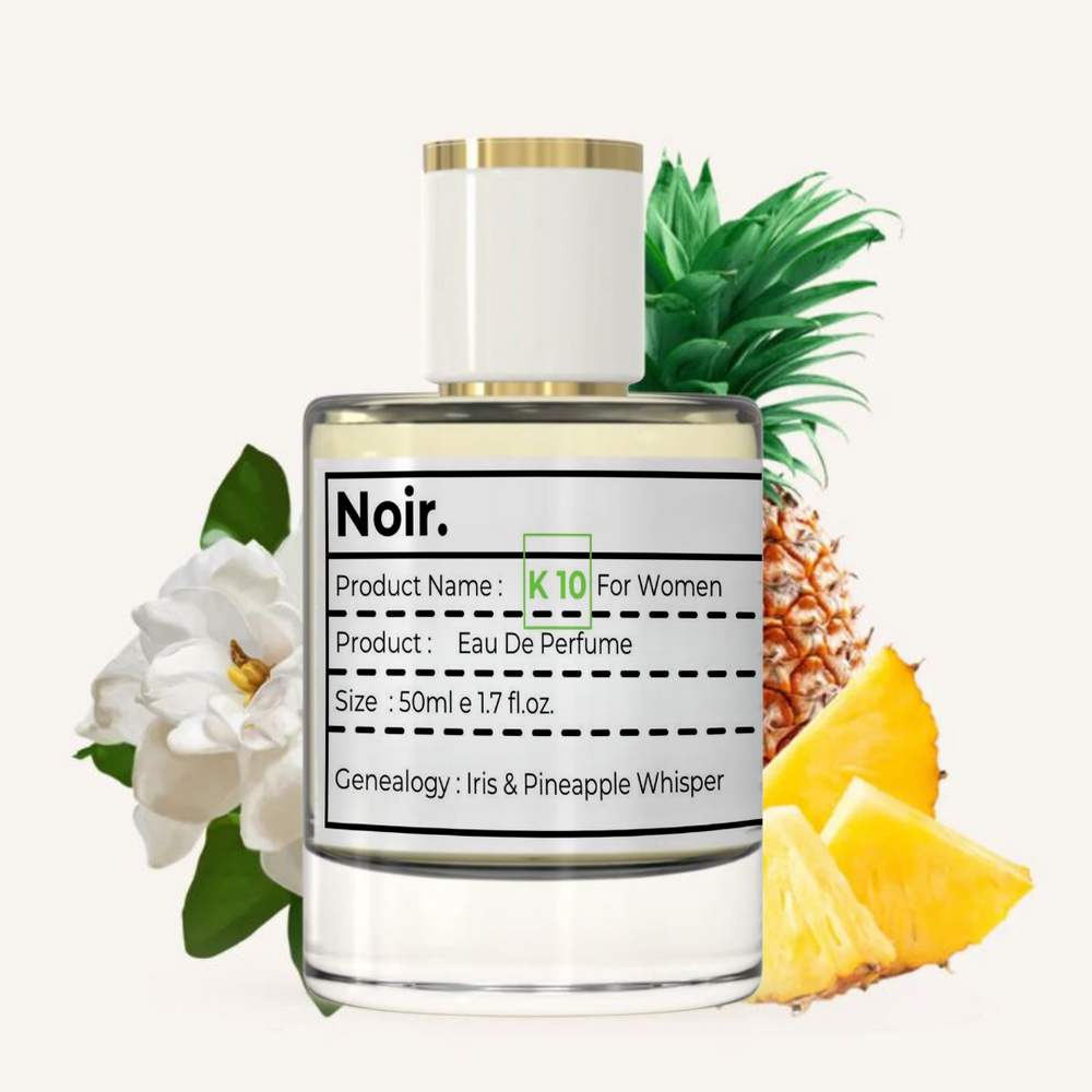 K10 women perfume with jasmine and lemon notes