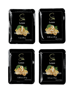 4 Step Pedicure Kit- Lemon - PACK OF 10 - s94 beauty hub