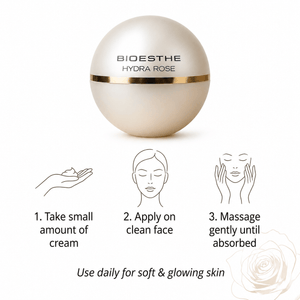Bioesthe Hydra Rose Soothing Face Cream for Sensitive Skin 50ml – Hydrating & Calming - S94BEAUTYHUB