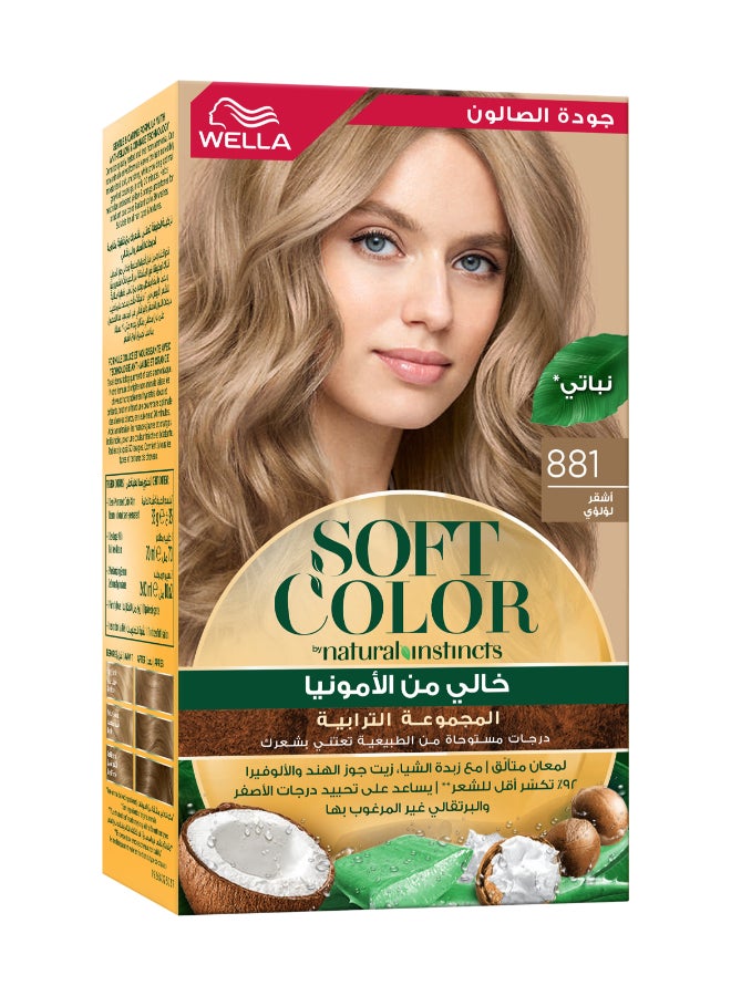 Soft Color Natural Instincts Kit Earth Collection 881 Sahara Pearl Blonde 90ml
