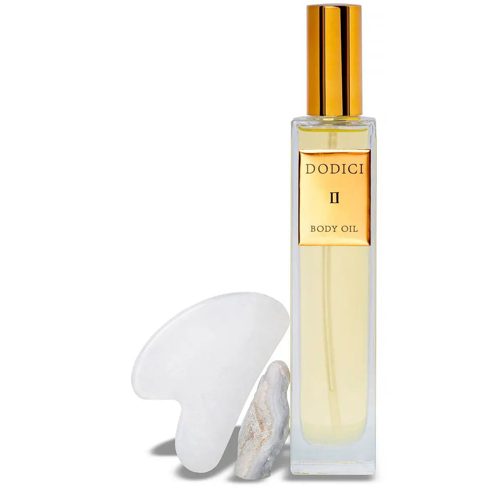 Gemini – Body Oil, Gua Sha and Personalized Crystal Set - S94beautyhub