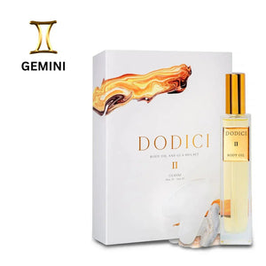 Gemini – Body Oil, Gua Sha and Personalized Crystal Set - S94beautyhub