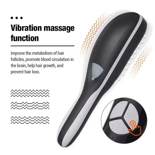 Izumi Beauty Electric Scalp Massager Comb – Vibrating, Rechargeable, Hair Growth & Detangling - S94beautyhub