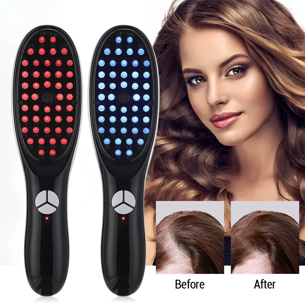 Izumi Beauty Electric Scalp Massager Comb – Vibrating, Rechargeable, Hair Growth & Detangling - S94beautyhub