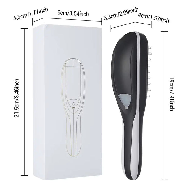 Izumi Beauty Electric Scalp Massager Comb – Vibrating, Rechargeable, Hair Growth & Detangling - S94beautyhub