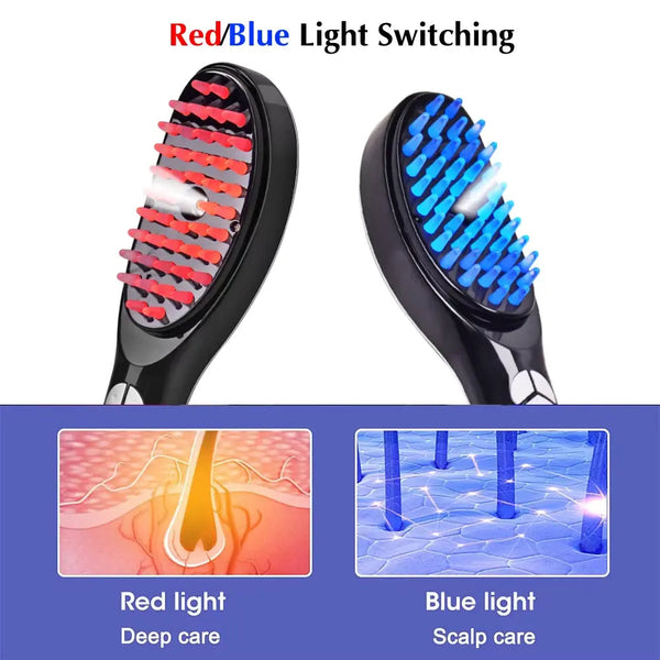 Izumi Beauty Electric Scalp Massager Comb – Vibrating, Rechargeable, Hair Growth & Detangling - S94beautyhub