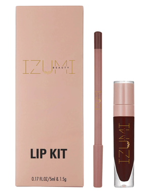 Izumi Nude Brown Lip Kit - 8 – Liner & Gloss - S94beautyhub
