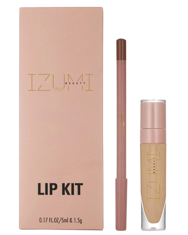 Izumi Nude Brown Lip Kit – Liner & Gloss - S94beautyhub