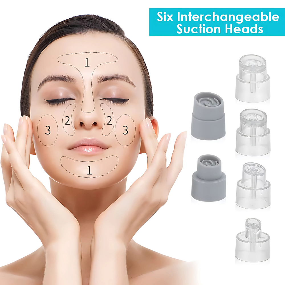 Facial Cleansing Device Micro Vibration Pore Shrinking Face Cleaner, Waterproof Rechargeable Skin Scrubber, Blackhead Remover Gentle Facial Massager for Deep Pore Cleaning | Designed in UAE