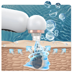 Facial Cleansing Device Micro Vibration Pore Shrinking Face Cleaner, Waterproof Rechargeable Skin Scrubber, Blackhead Remover Gentle Facial Massager for Deep Pore Cleaning | Designed in UAE