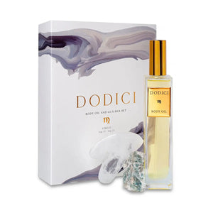 Virgo – Body Oil Gua Sha and Personalized Crystal Set - S94beautyhub